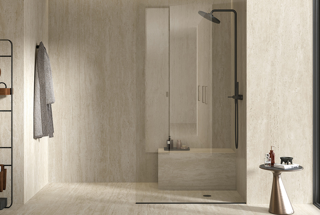 Плитка под травертин для ванной