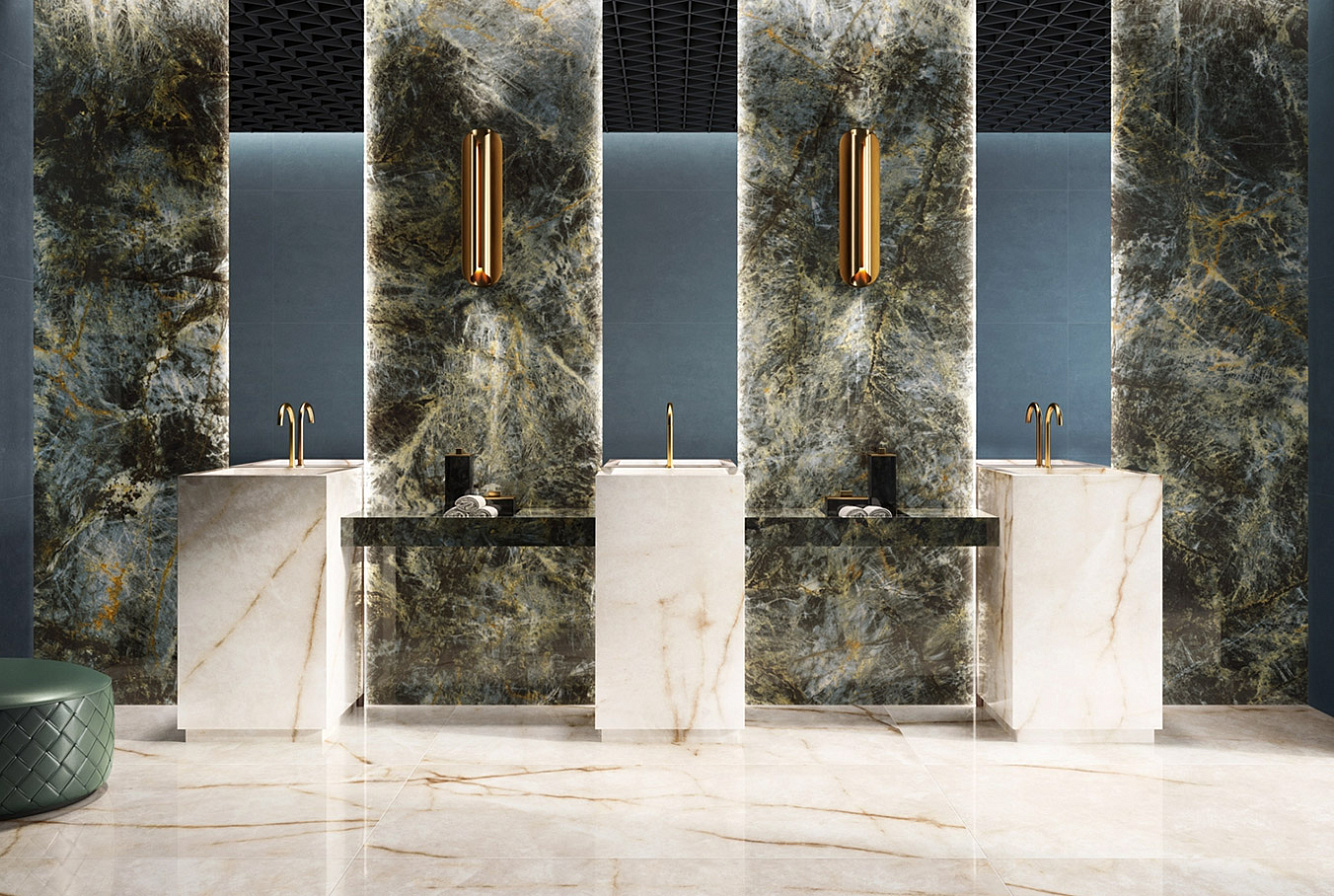 Плитка под камень для ванной комнаты