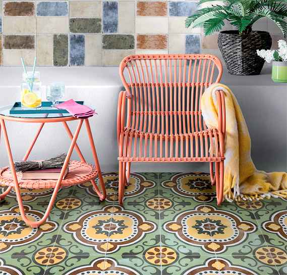 Новая узорчатая плитка в мексиканском, испанском и итальянском стиле