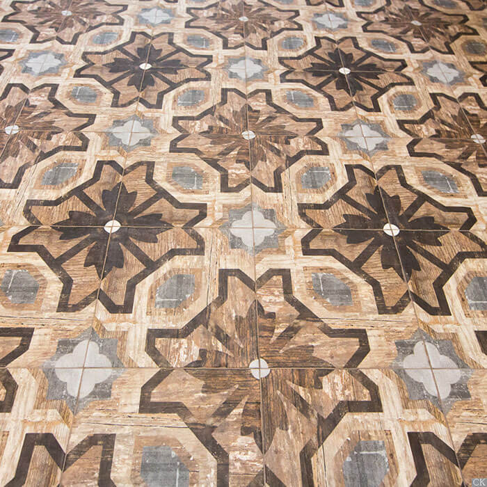 Новая коллекция состаренной плитки под дерево с принтом