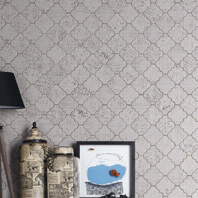 Natucer Cammeo – дизайнерская плитка-четырехлистник