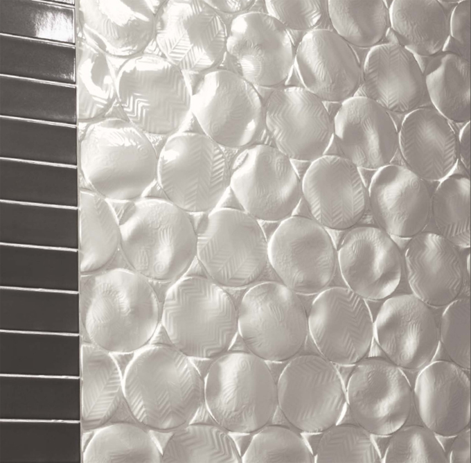 Natucer Viva – эксклюзивная дизайнерская плитка с необычным изогнутым  рельефом поверхности и рисунком с тиснением