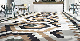 Natucer Panal – яркая красочная шестиугольная плитка для пола и стен в 14-ти оттенках