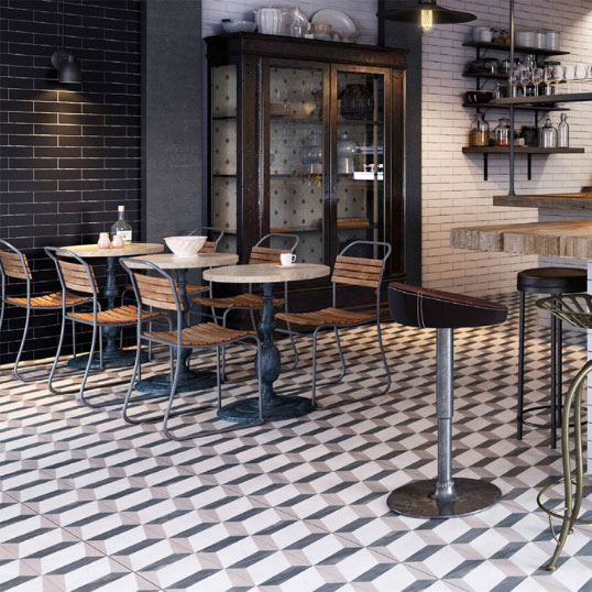 Новая коллекция керамогранита с геометрическим узором, 2016