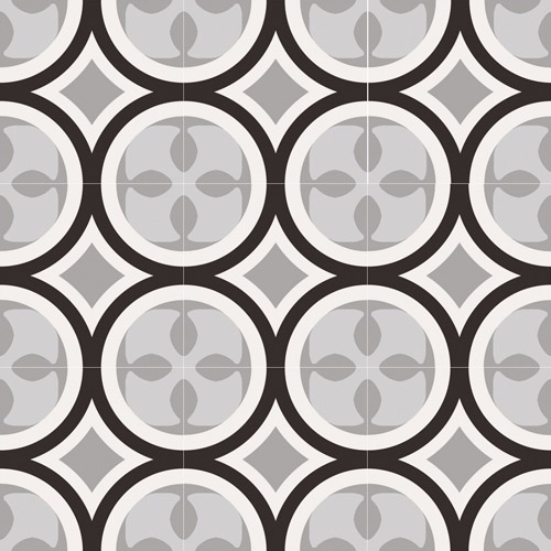 Sant Agostino PATCHWORK BLACK&WHITE Сант Агостино ПЭЧВОРК ЧЕРНО-БЕЛЫЙ 20х20 см CSA-PBW0120