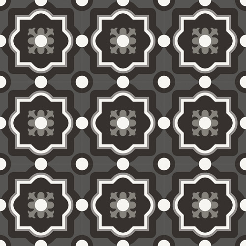 Sant Agostino PATCHWORK BLACK&WHITE Сант Агостино ПЭЧВОРК ЧЕРНО-БЕЛЫЙ 20х20 см CSA-PBW0420