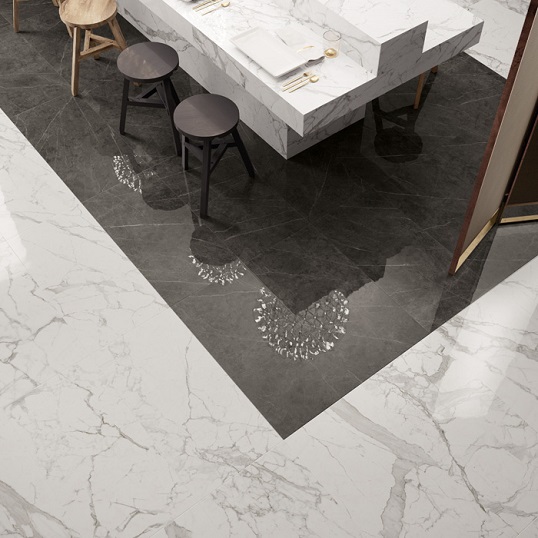 Отечественная коллекция керамогранита под черный мрамор