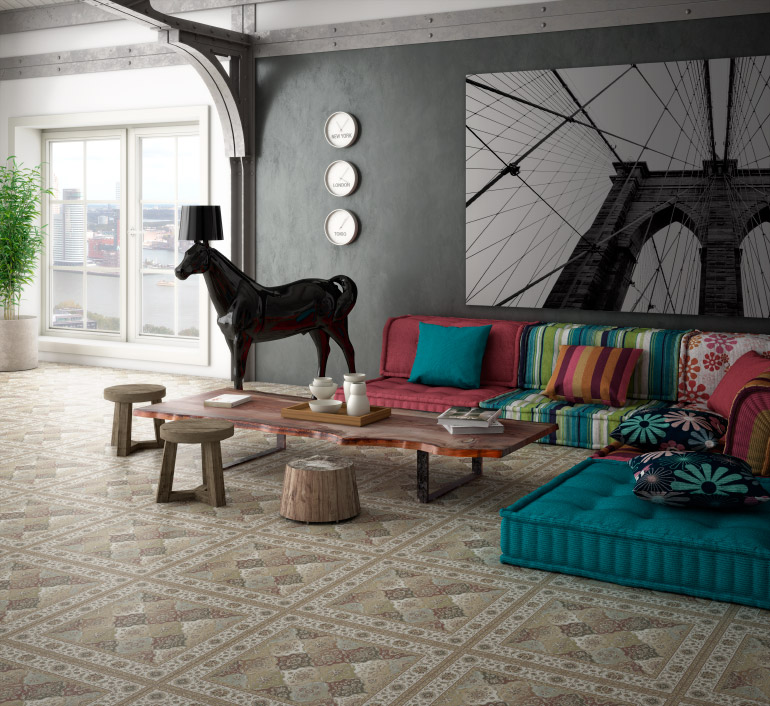 Плитка Aparici Kilim в интерьере