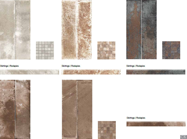 Aparici Brickwork цвета плитки