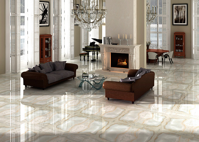 Керамогранит для пола. Фотография интерьера Aparici Beyond