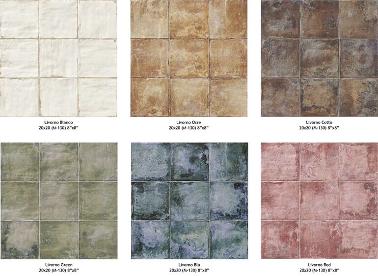 Цвета плитка Livorno Mainzu