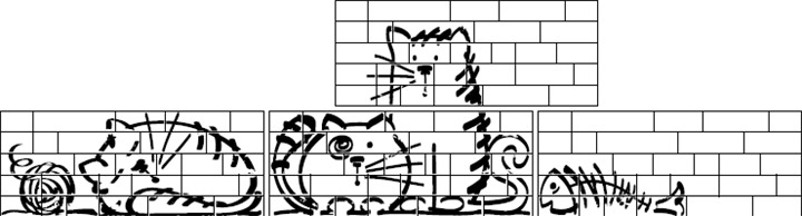 Котики на плитке Vives Marlon