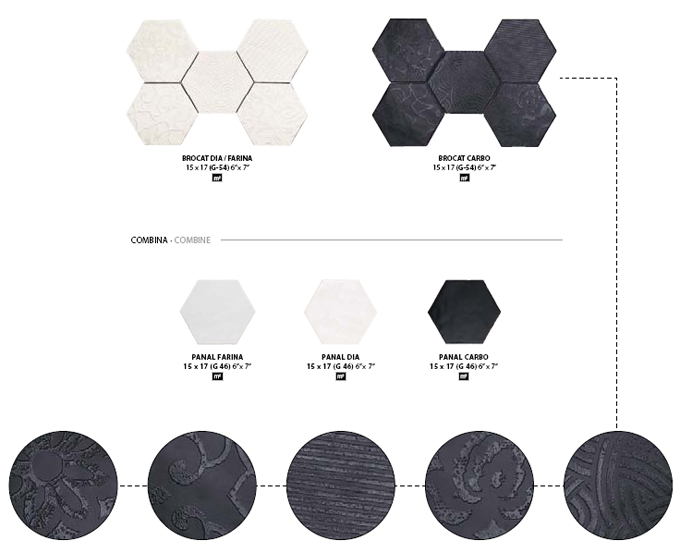 Natucer Brocat - шестиугольники