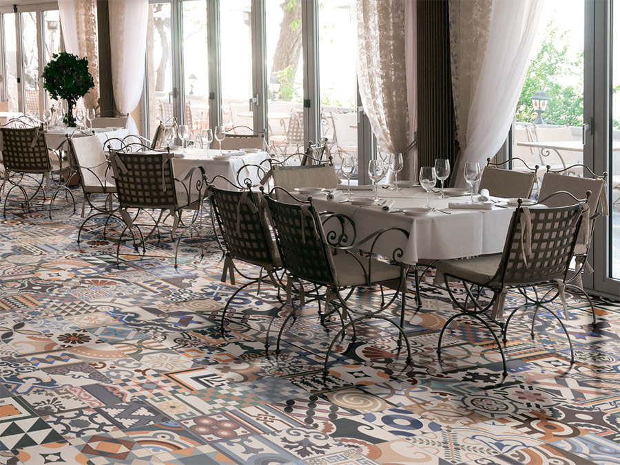 Плитка Realonda Patchwork для ресторана