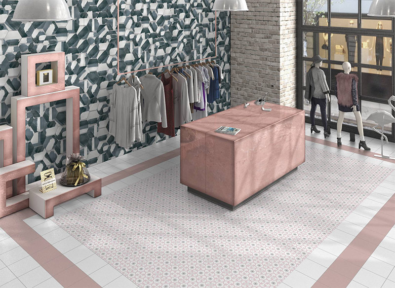 Интерьер с плиткой Codicer Rothko