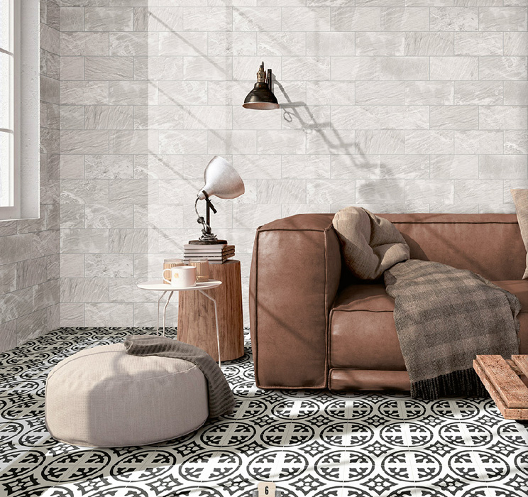 Интерьер с плиткой Mainzu Slate