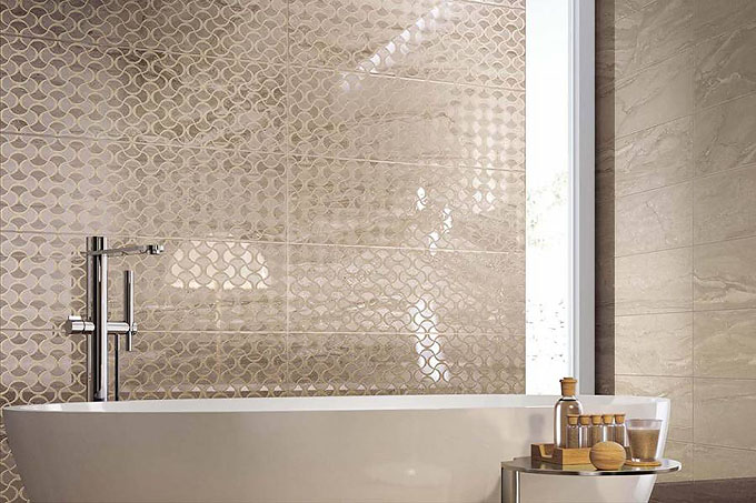 керамическая плитка Атлас Конкорд Suprema в интерьере ванной комнаты