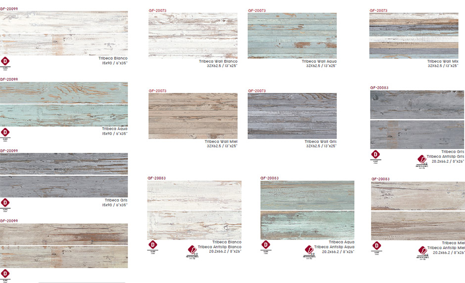 Цвета Tribeca Gayafores