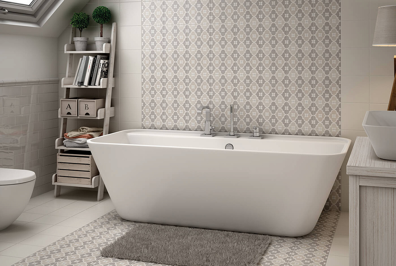 Керамогранит 20х20 см с рисунком в стиле пэчворк