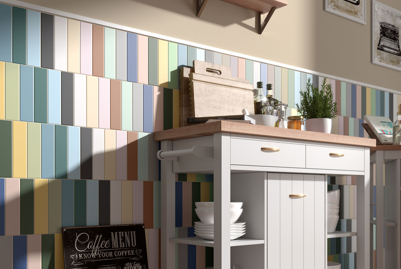 Черно-белая плитка кабанчик для ванной