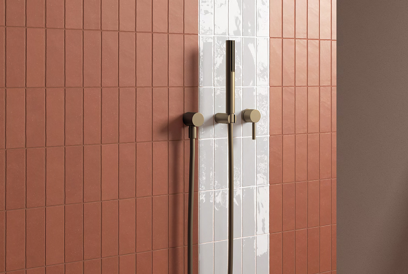 Разноцветная плитка в форме кирпичика