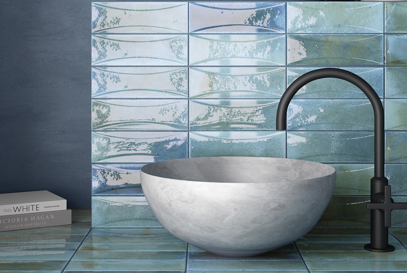 Плитка с выпуклым рисунком для ванной