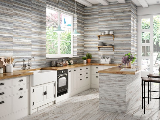 Плитка с "винтажным" эффектом состаренной древесины