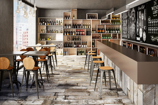 Модная плитка c винтажным дизайном под состаренный бетон