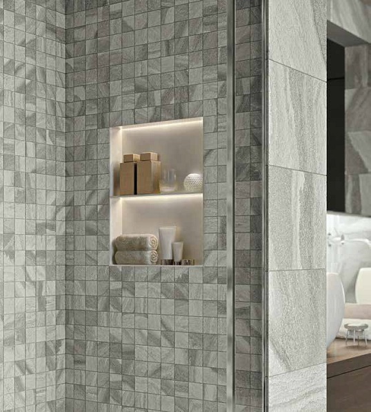 Новая мозаика из керамогранита под натуральный камень, Россия