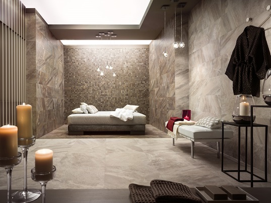 Мозаика из керамогранита с рустикальной поверхностью кварцита, новинка