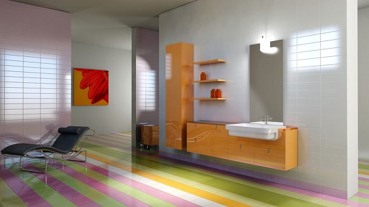 Яркая плитка для ванной и кухни в палитре из 66 цветов