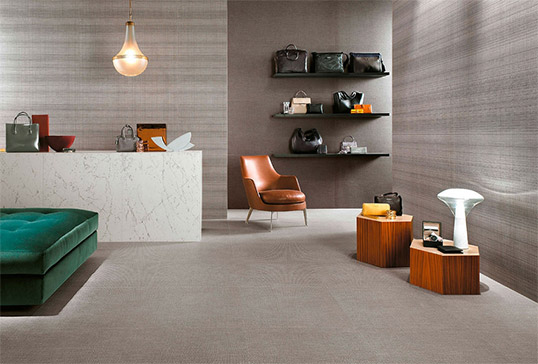 Керамогранит под ткань с различными переплетениями