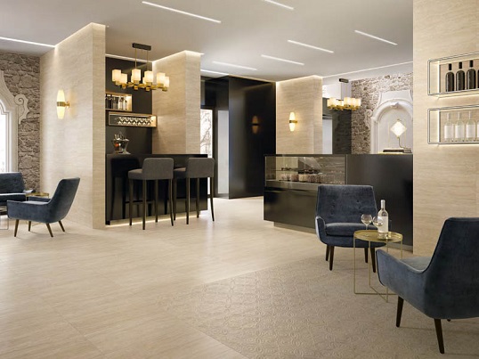 Керамогранит под элегантный итальянский травертин, новинка 2015