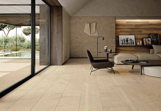 Плитка под натуральный сланец песочного оттенка, новинка 2017