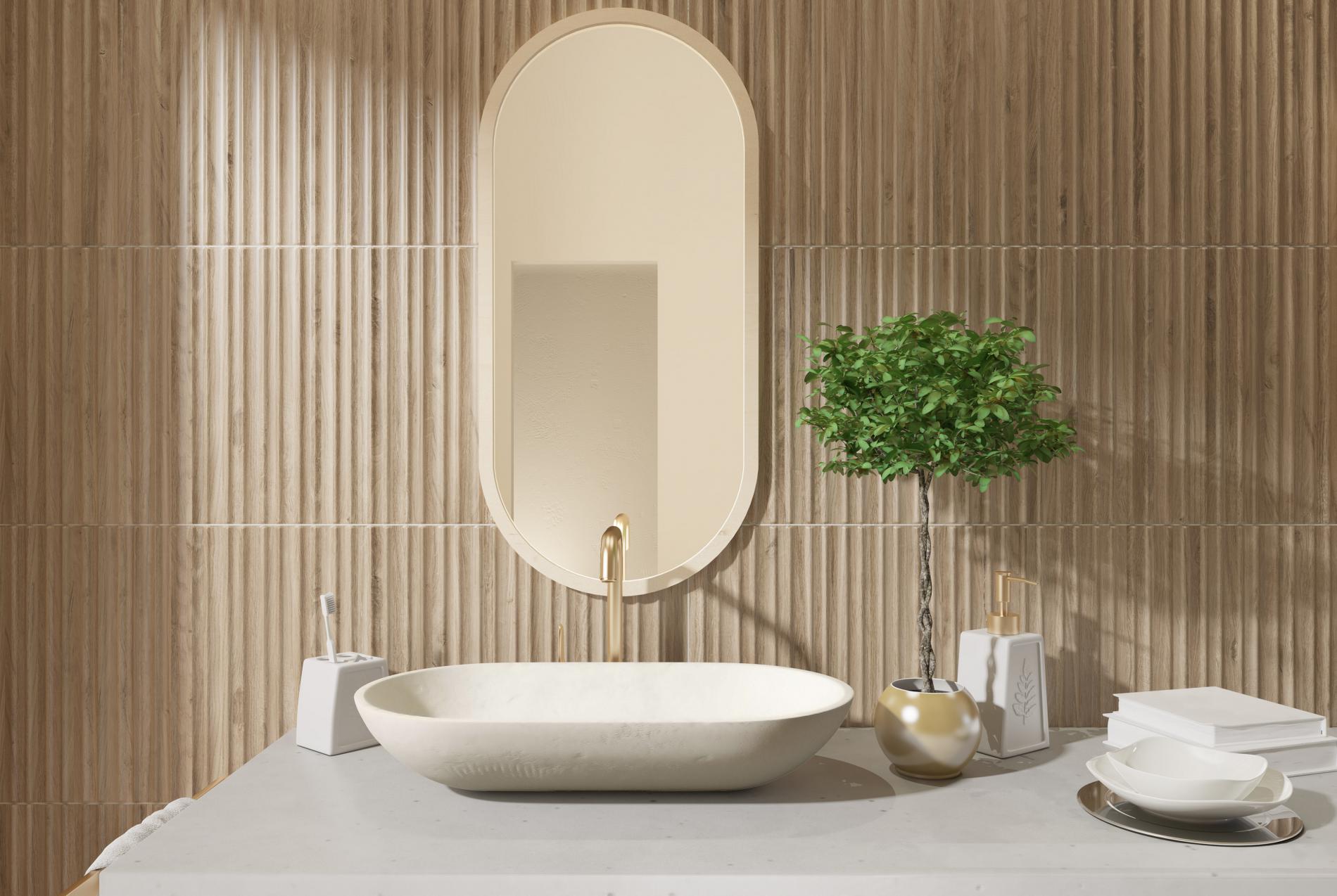 Плитка под дерево с рельефом для стен