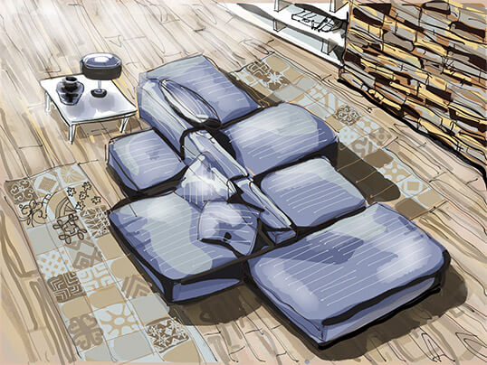 Напольная плитка под дерево