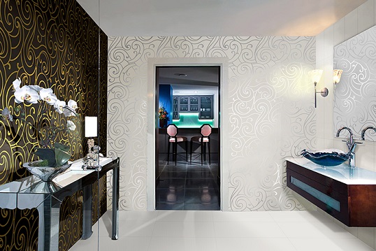 Авангардные орнаменты на плитке в стиле арт-деко