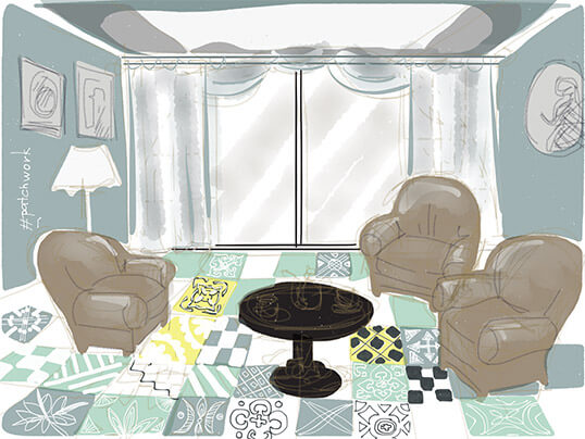 Плитка пэчворк