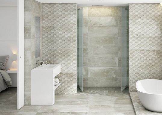 Плитка под бетон в ванной купить улучшенную штукатурку стен цементным раствором