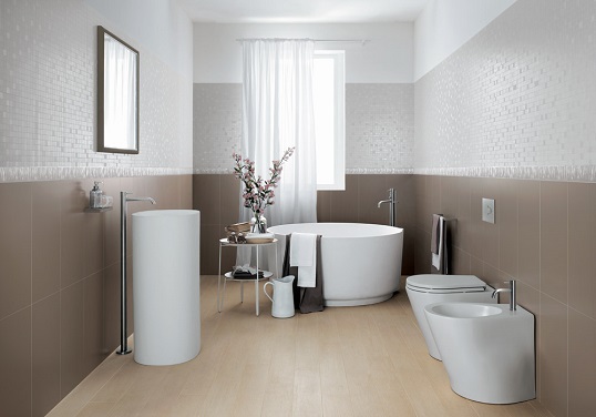 Плитка цвета мокко для интерьера стиля модерн