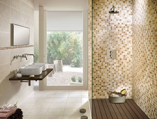 Имитация песчаника для ванной комнаты